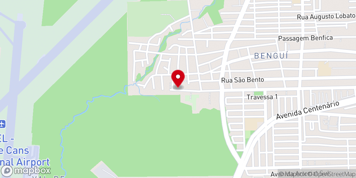 Map showing location of Pentecostal Igreja Nova Aliança