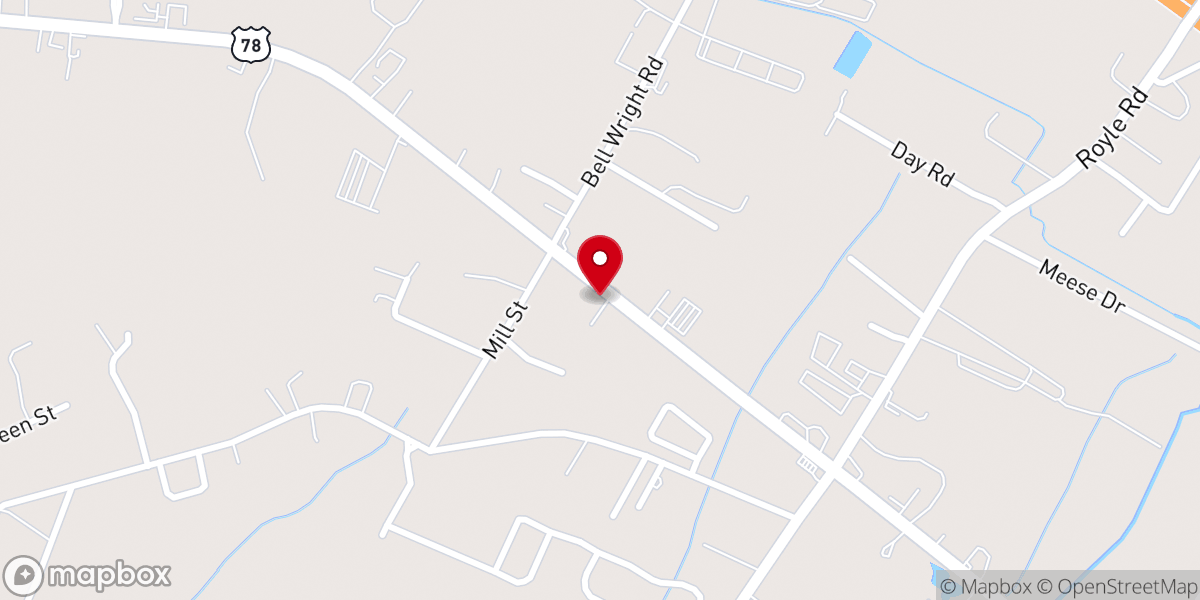 Map showing location of First Church of God