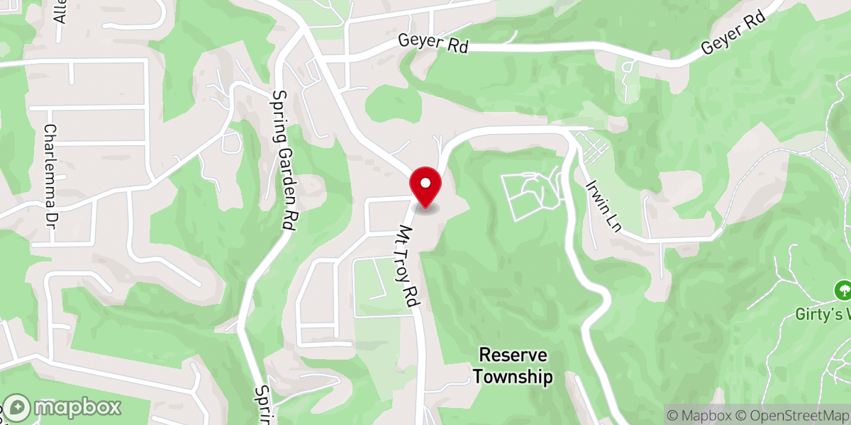 Map showing location of St Aloysius Church - St. Matthew Parish