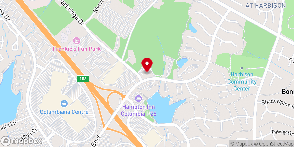 Map showing location of Christus Victor Lutheran Church