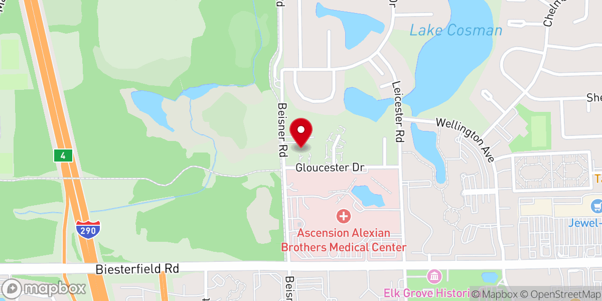 Map showing location of Village Point Church