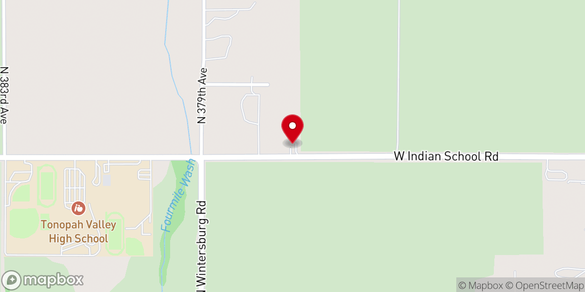 Map showing location of Valley Baptist Church