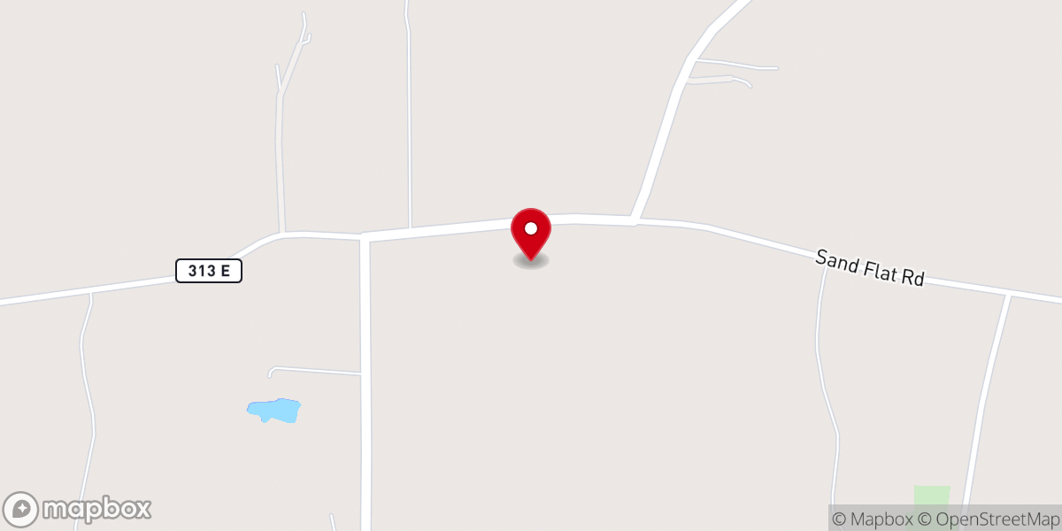 Map showing location of Liberty Winona Baptist Church