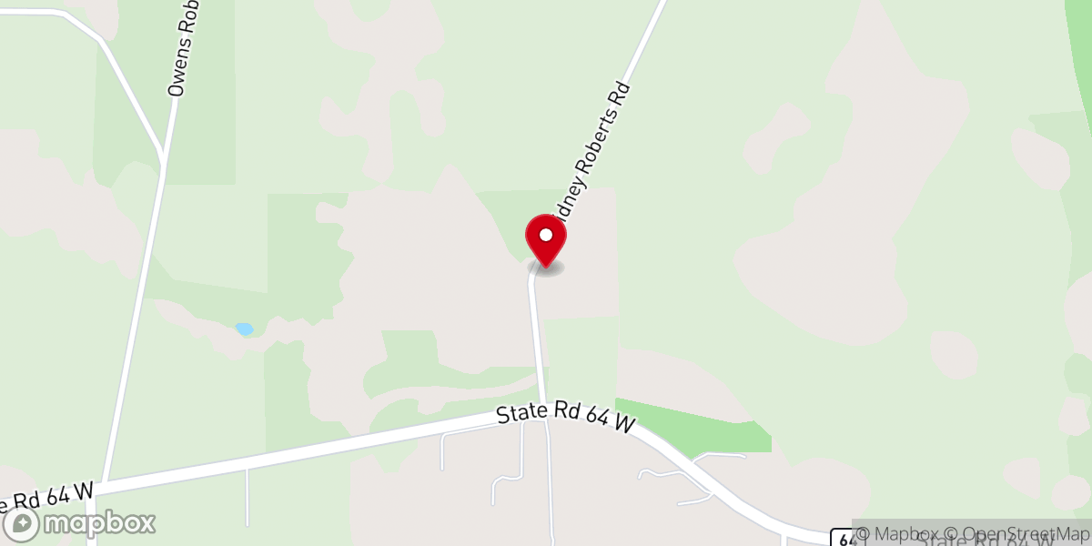 Map showing location of New Zion Baptist Church