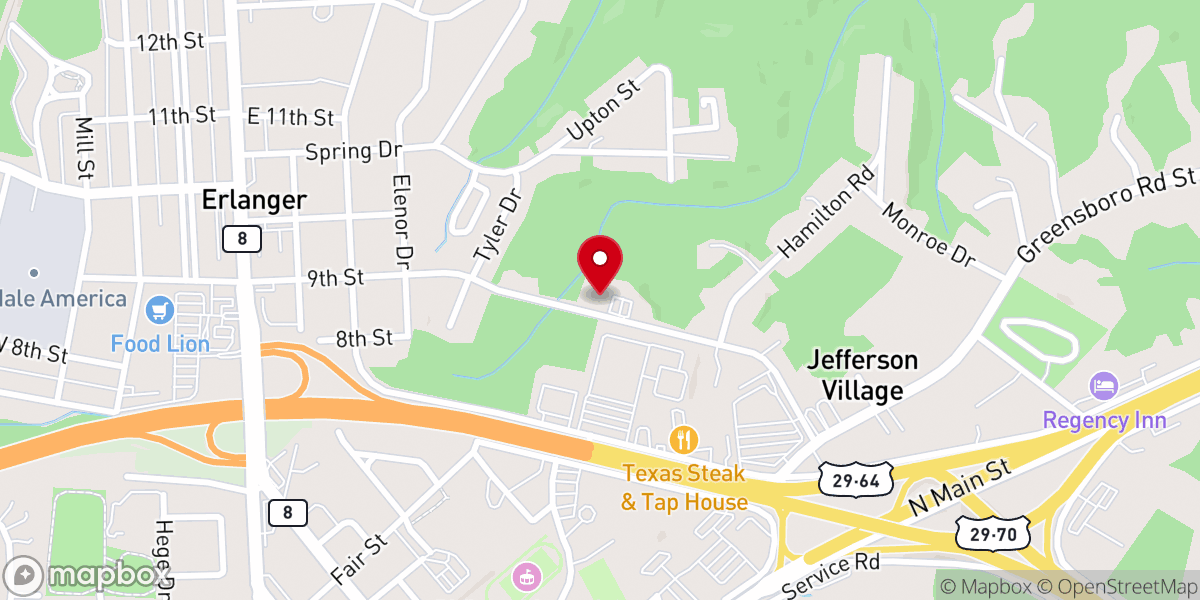 Map showing location of Lifepoint Church