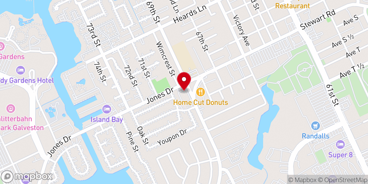 Map showing location of Island Church