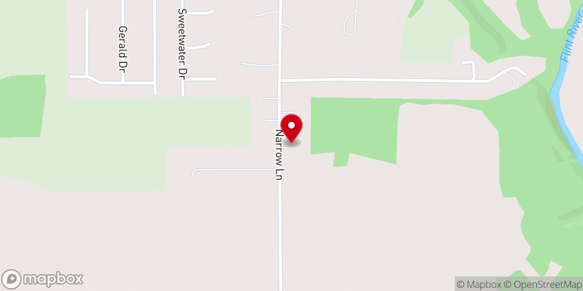 Map showing location of A's Chapel Pb Church