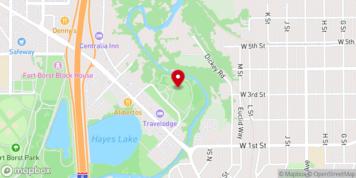 Map showing location of Rotary Riverside Park