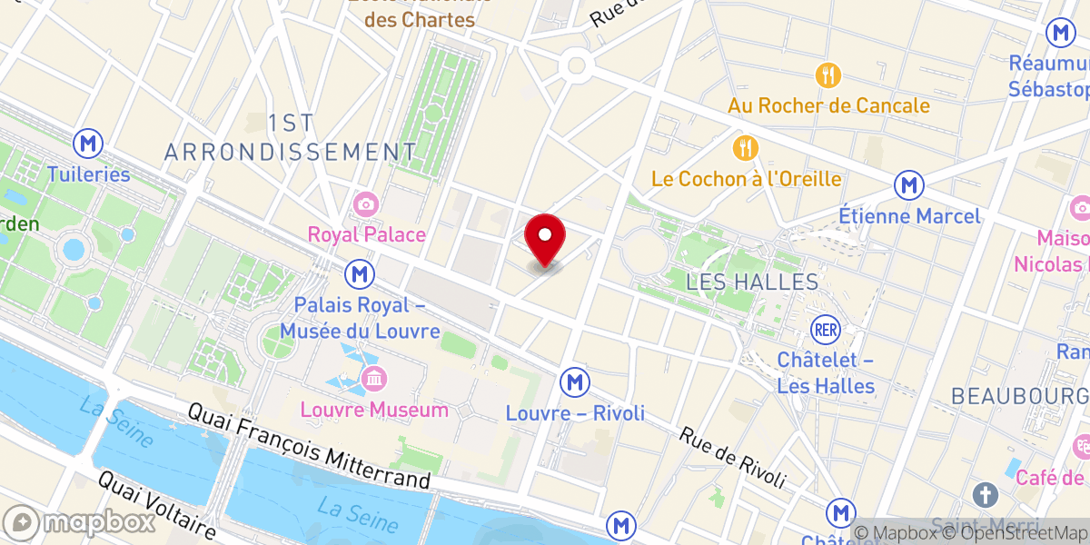 Map showing location of Union Spirite de France (USF) Salle Psyché Allan Kardec