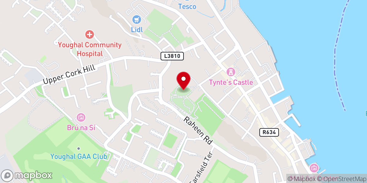 Map showing location of St. Mary's Collegiate Church of Ireland