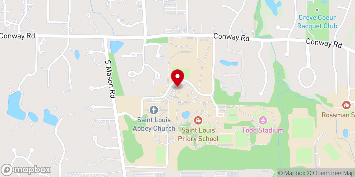 Map showing location of St. Anselm Parish