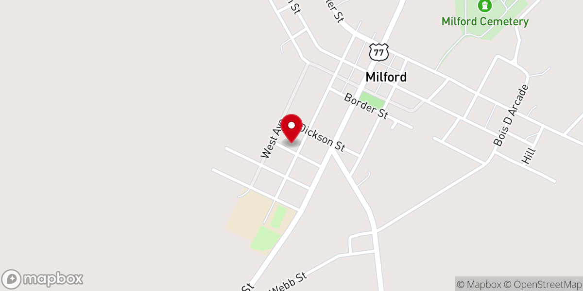 Map showing location of Presbyterian Manse