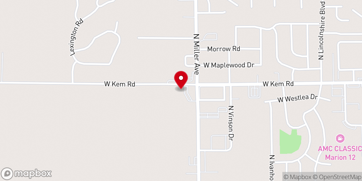 Map showing location of Lighthouse Baptist Church