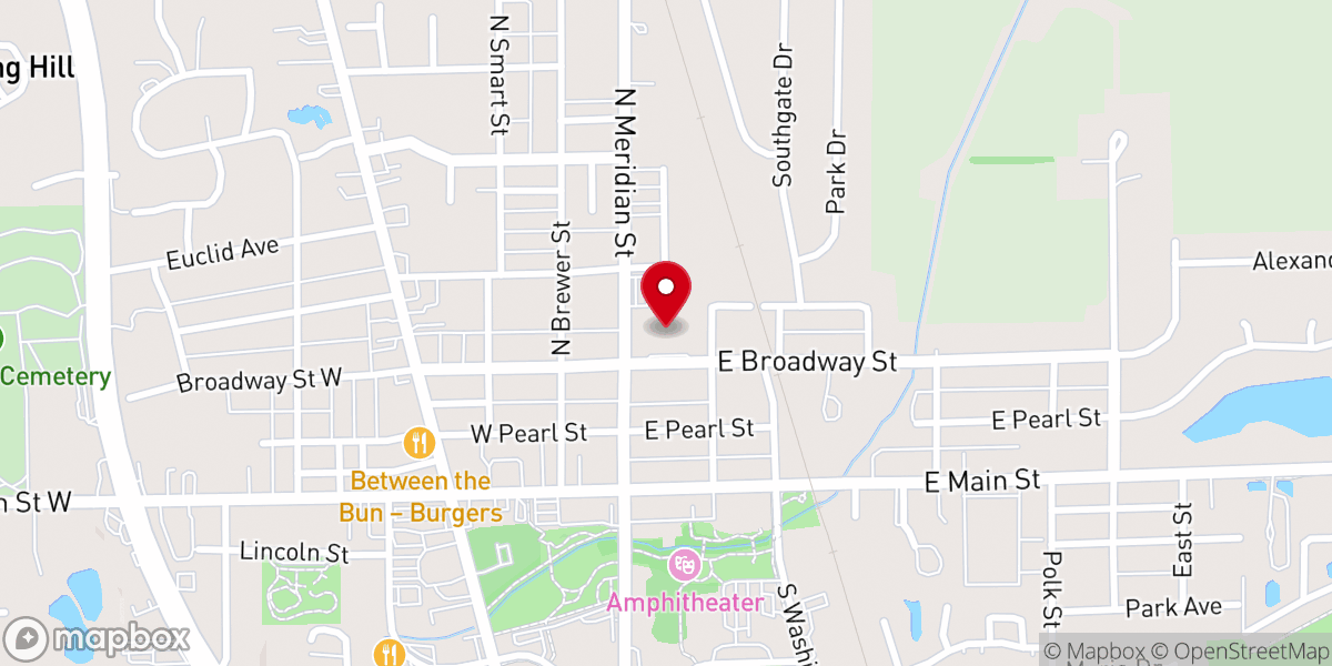 Map showing location of The Fields Presbyterian Church