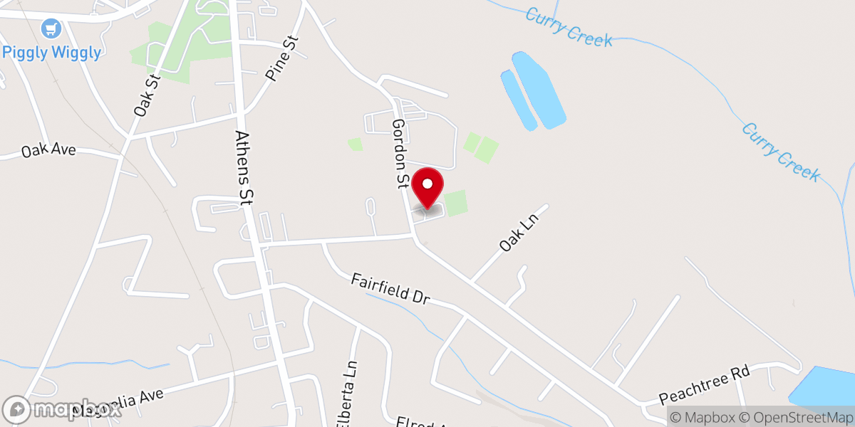 Map showing location of St. Paul First Baptist Church