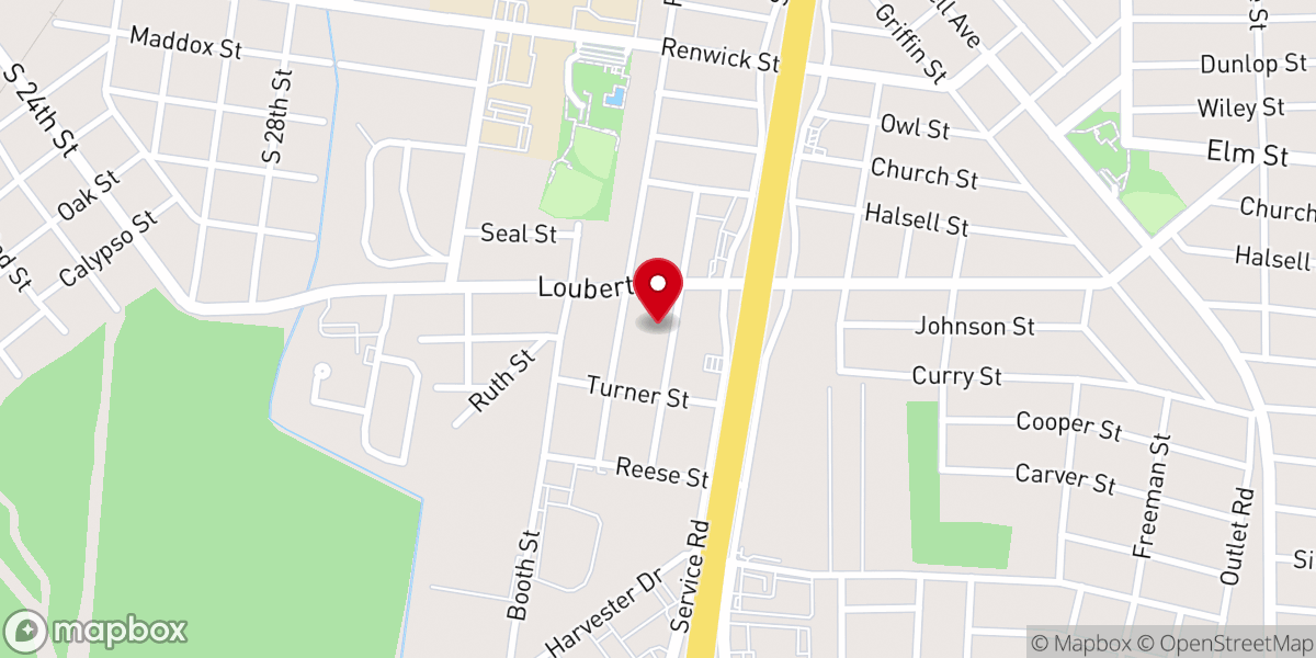 Map showing location of St Timothy Baptist Church