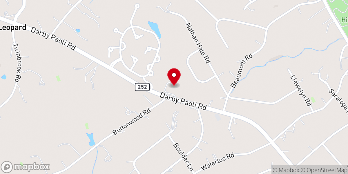 Map showing location of Congregation Or Shalom