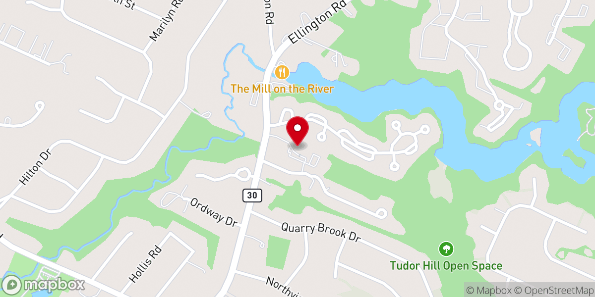 Map showing location of Unity of Greater Hartford