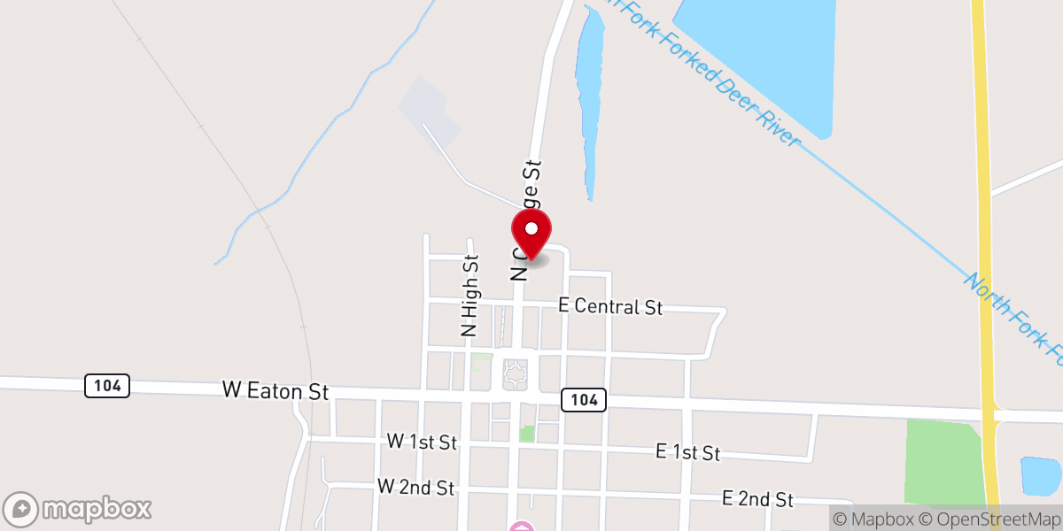 Map showing location of Little Rock Temple Church