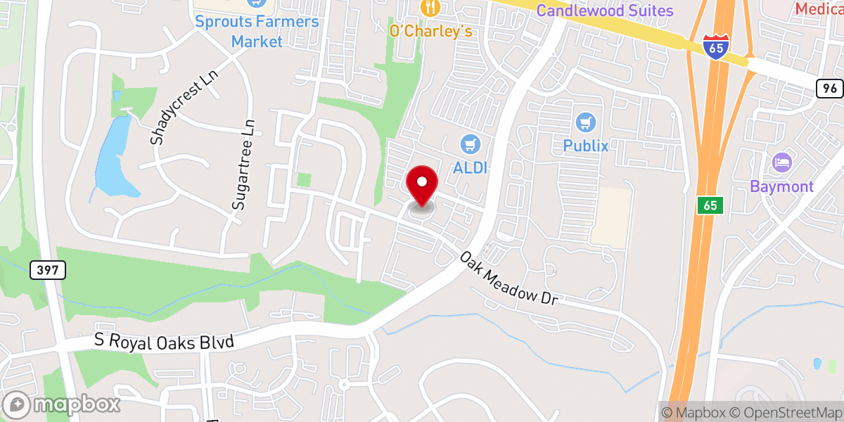 Map showing location of Full Life Church