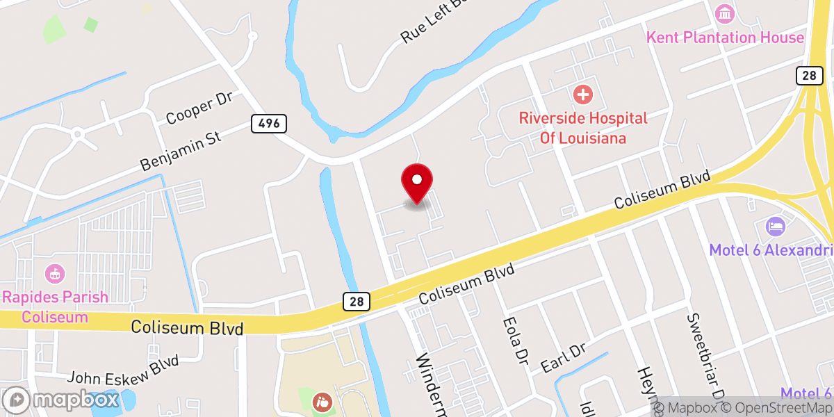 Map showing location of Saint Rita Catholic Church