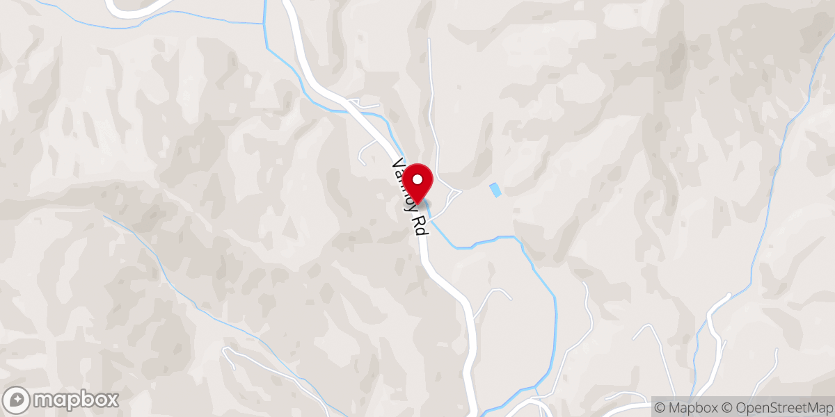 Map showing location of New Light Baptist Church