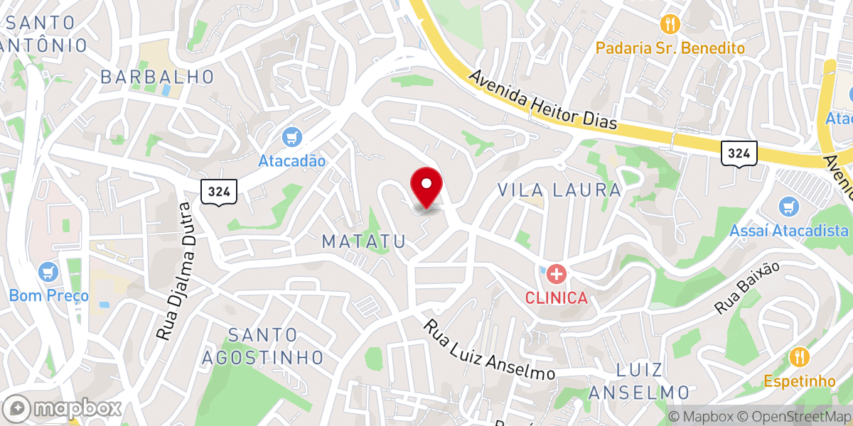 Map showing location of IBAV - Igreja Batista da Vila