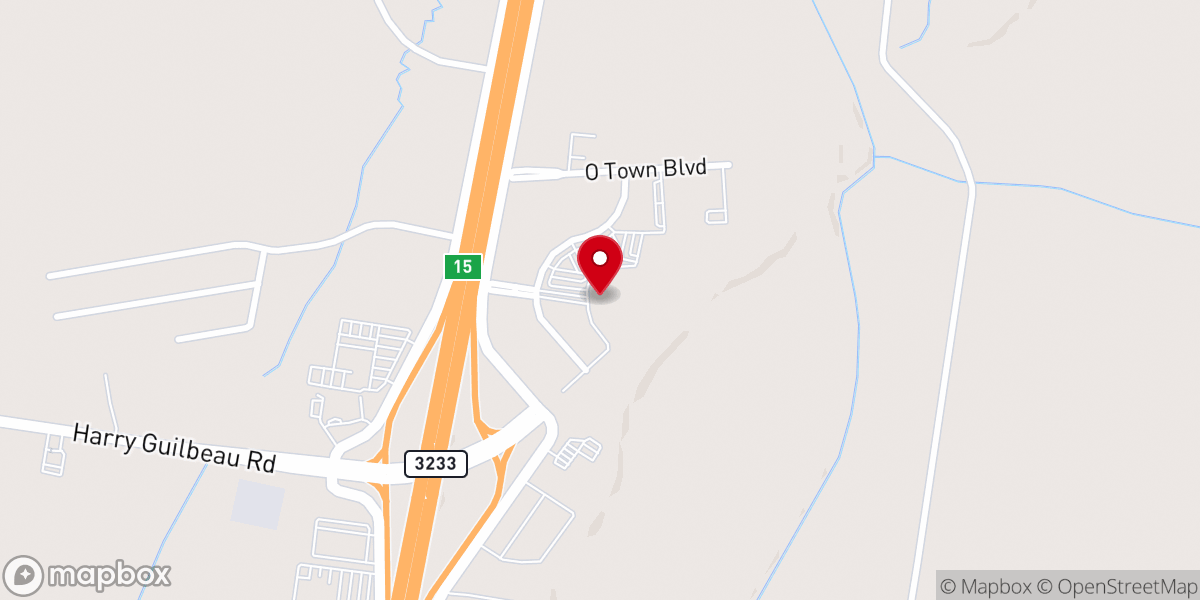 Map showing location of Our Savior's Church Opelousas Campus