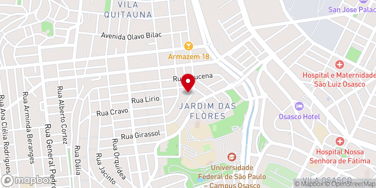 Map showing location of Igreja Evangélica Holiness do Brasil