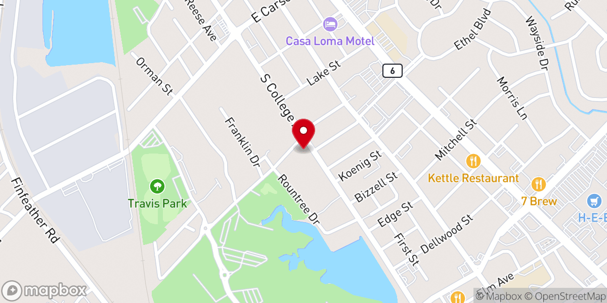 Map showing location of The Chapel at Grace Bible Church Midtown