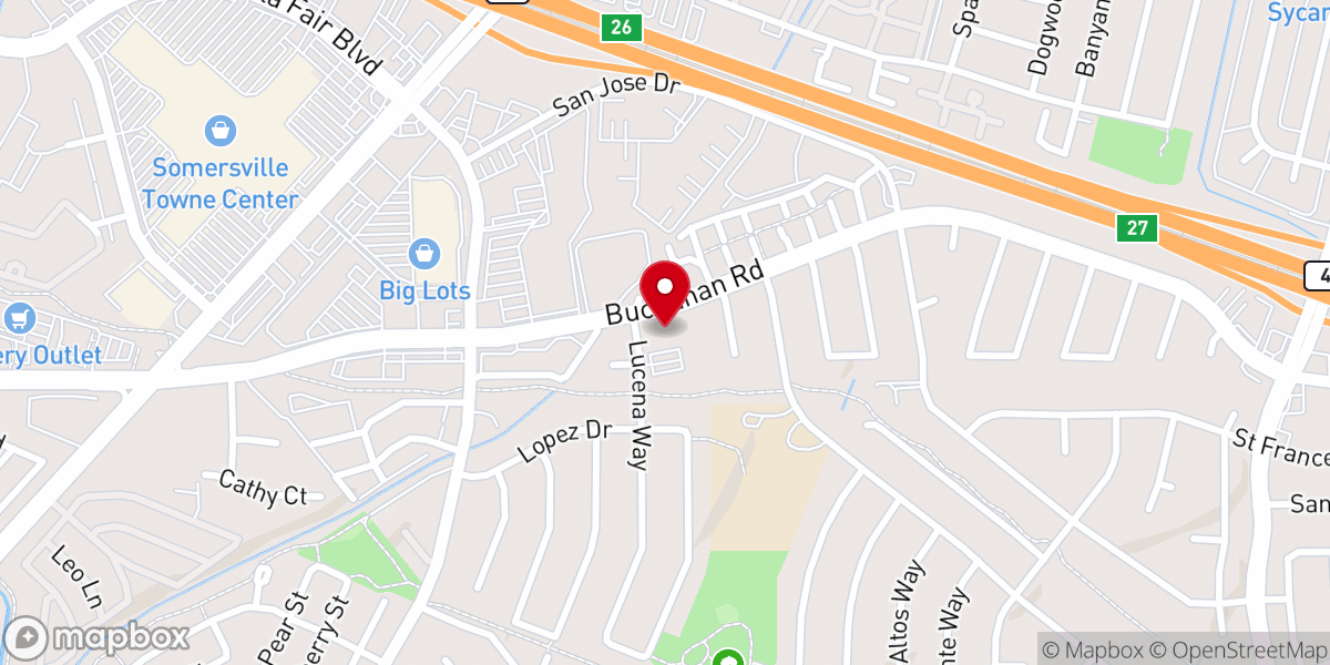 Map showing location of Iglesia Nueva Esperanza Antioch