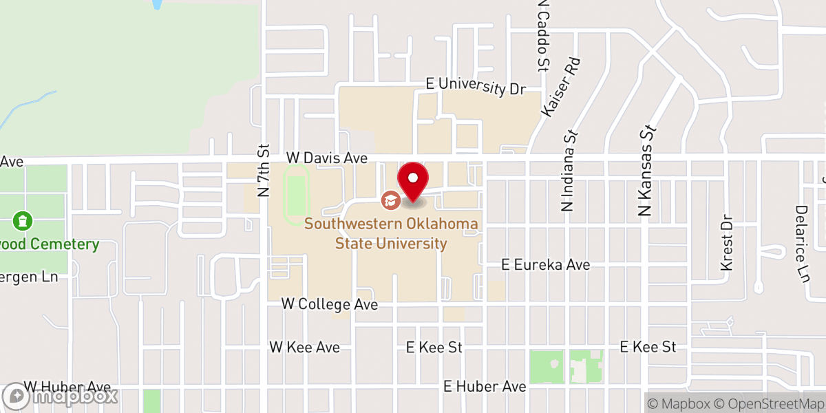 Map showing location of Gen.Thomas P. Stafford Center