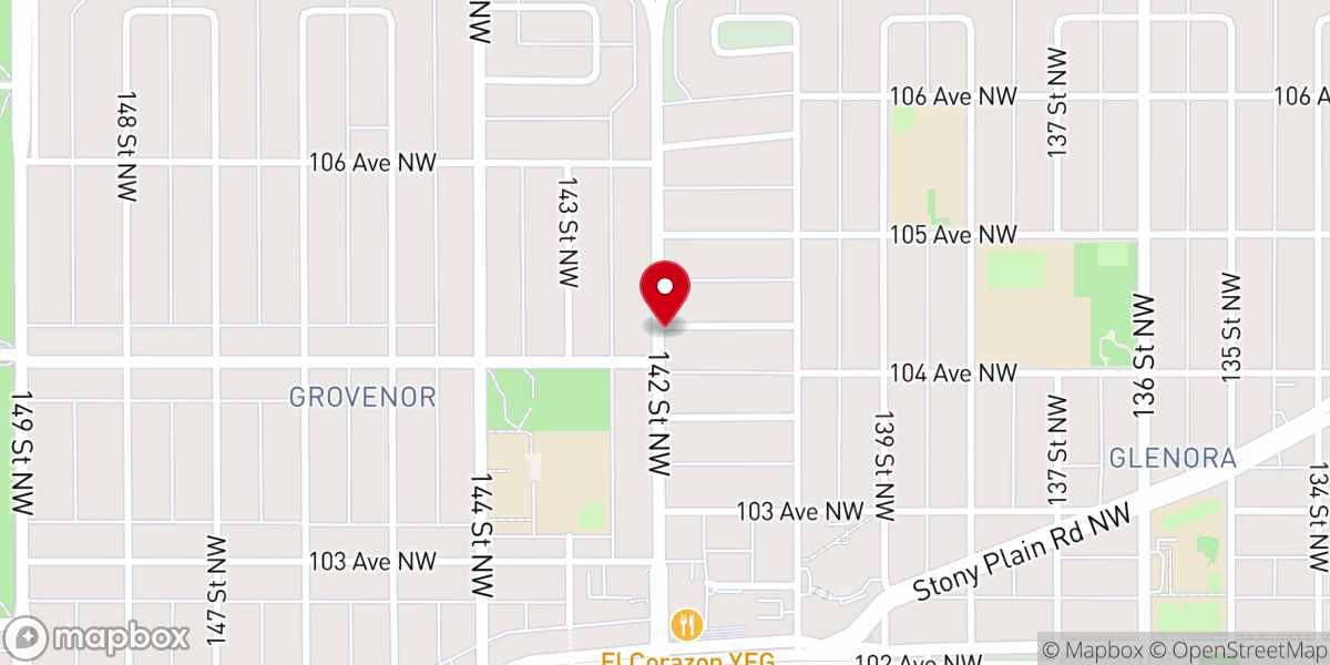 Map showing location of Faith Community Church