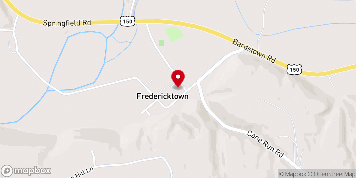 Map showing location of Holy Trinity Catholic Church