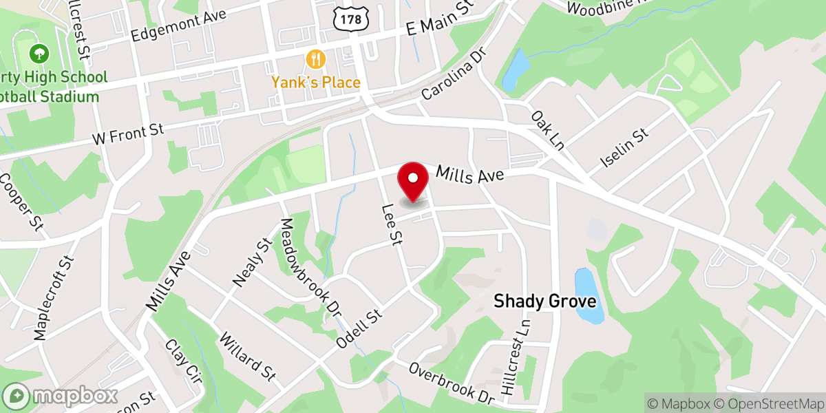 Map showing location of Liberty Church of God