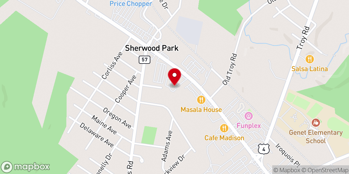 Map showing location of Connecting Point Church