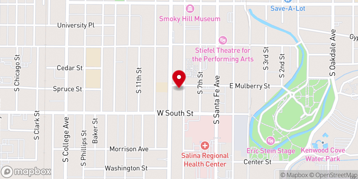 Map showing location of Presbytery of Northern Kansas