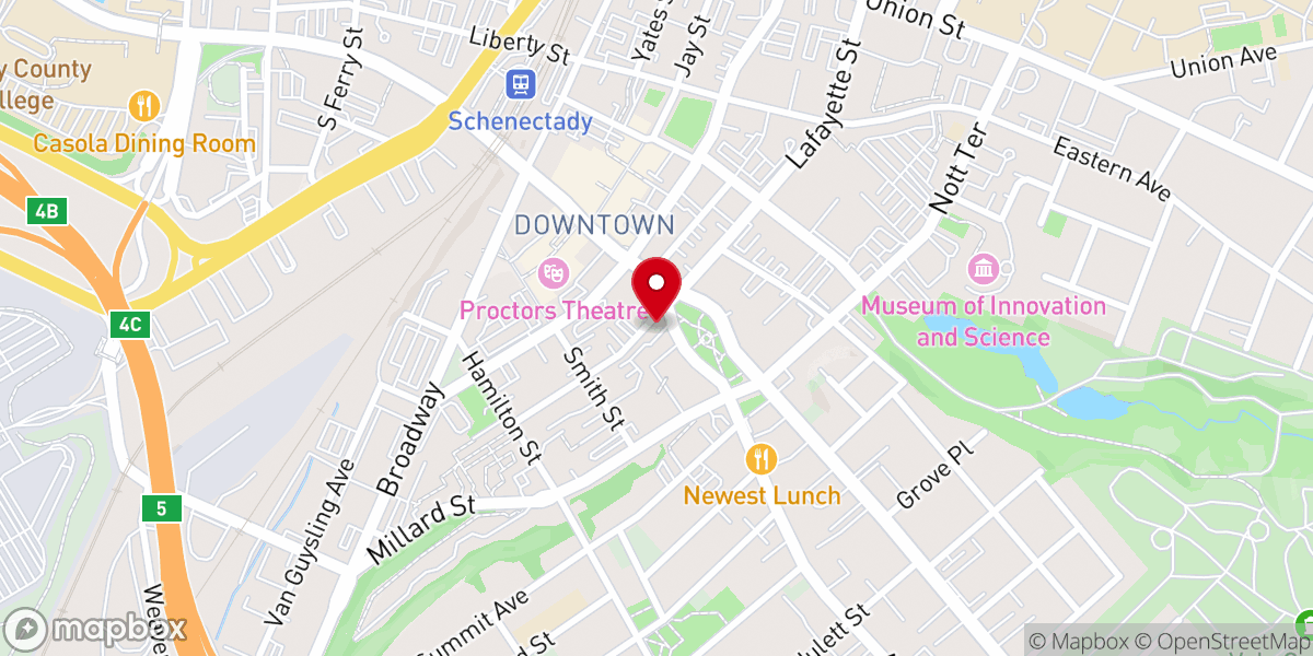 Map showing location of St Joseph's Church