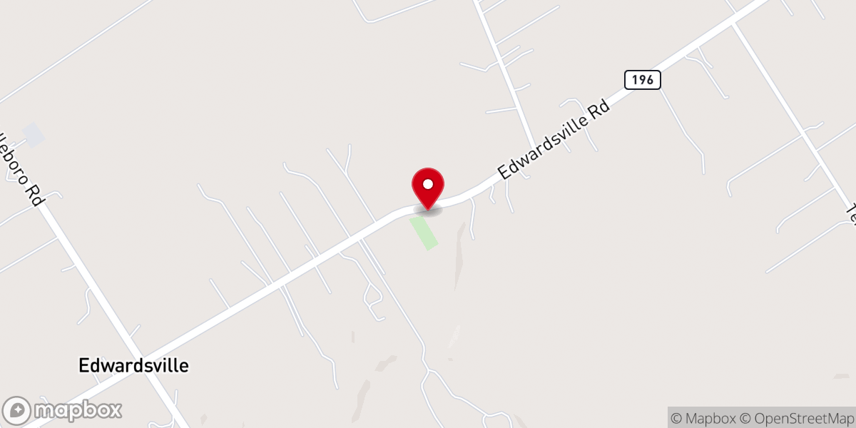 Map showing location of Pleasant Grove Community Church
