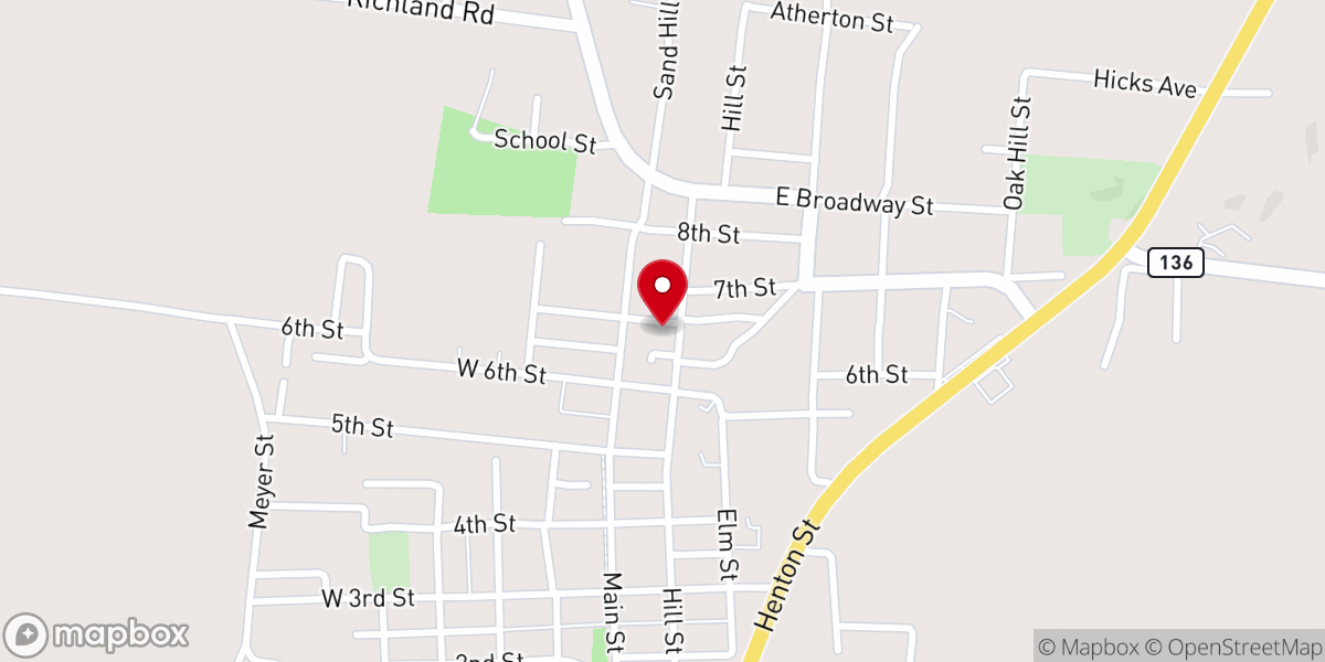Map showing location of Livermore Missionary Baptist Church