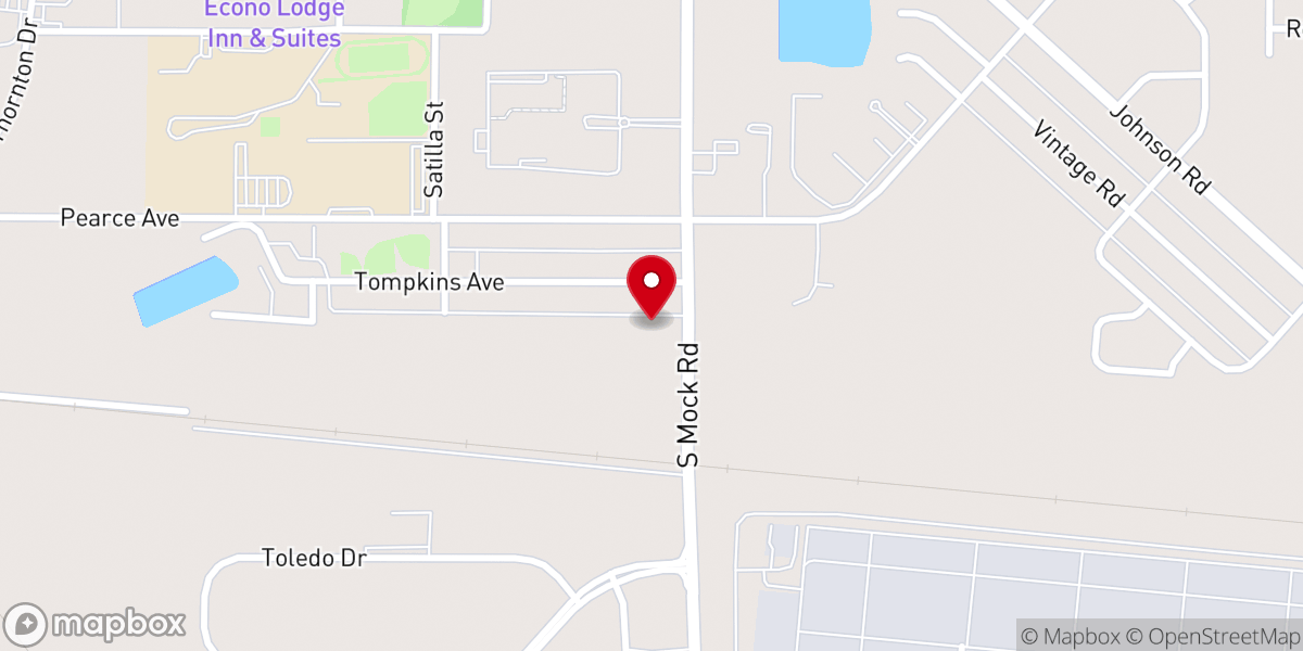Map showing location of Eastside Church of Christ