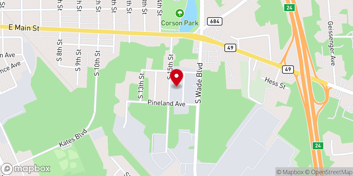 Map showing location of Soldiers For Christ