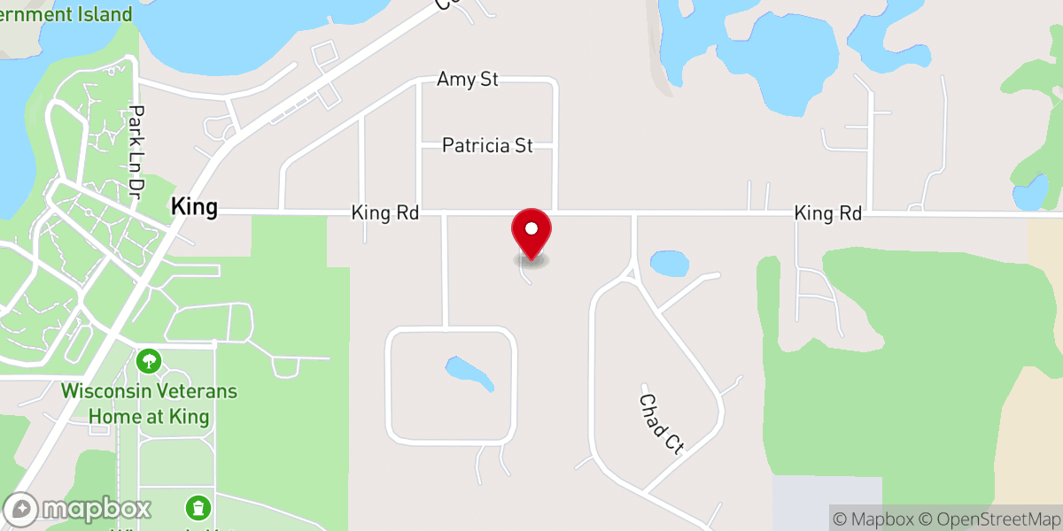 Map showing location of Calvary Lutheran Church