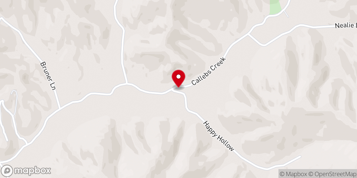 Map showing location of Dripping Spring Church