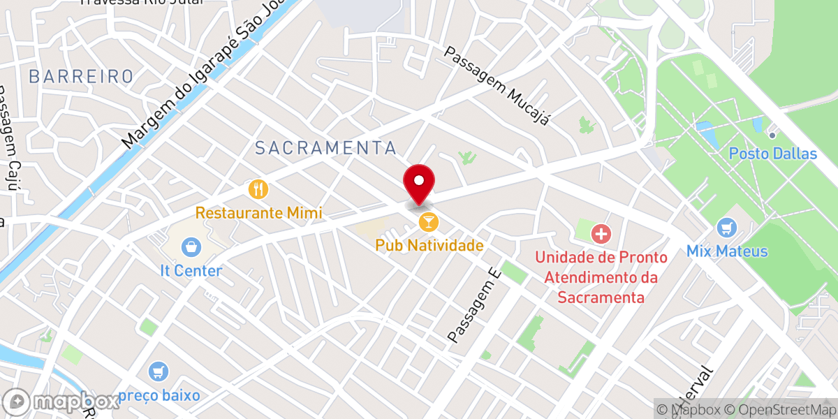 Map showing location of Paróquia São Sebastião