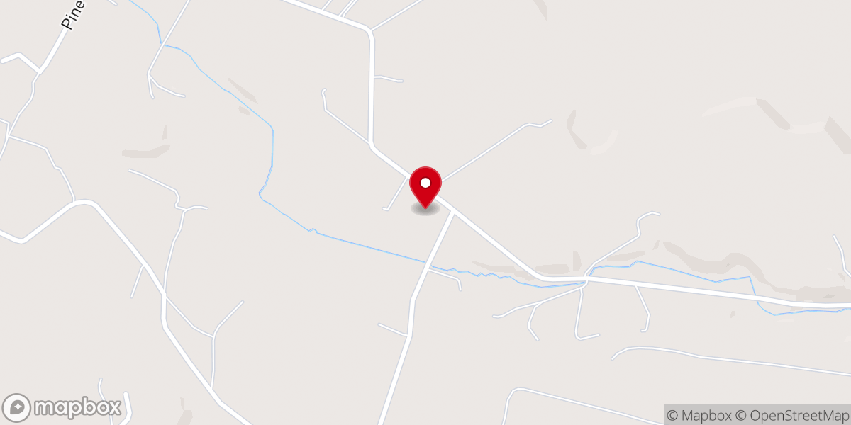 Map showing location of Spring Creek Church