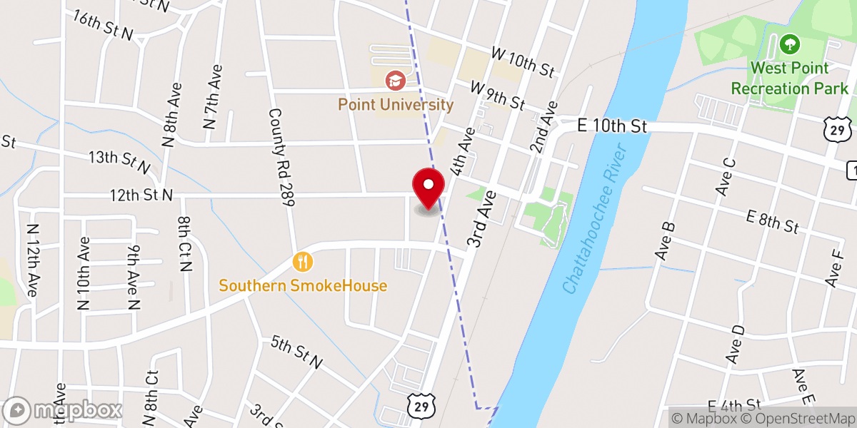 Map showing location of Church Of Christ