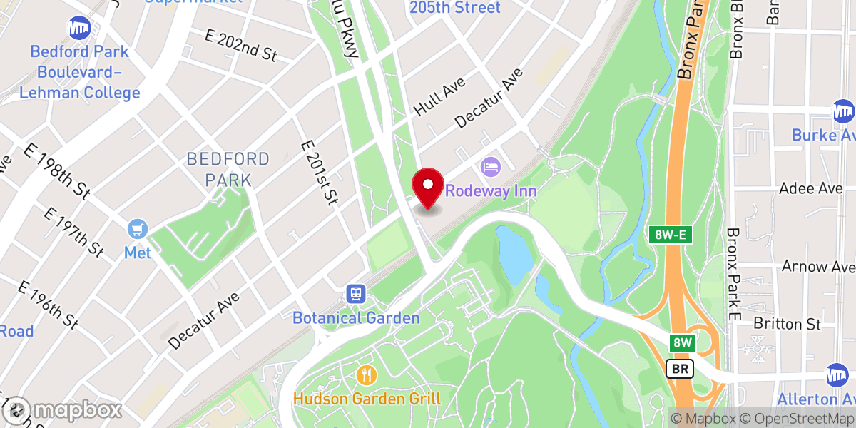 Map showing location of NYPD 52nd Precinct