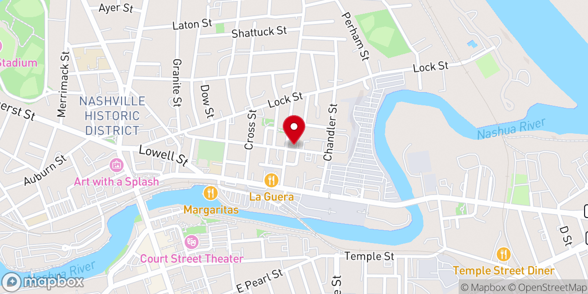 Map showing location of The Tolles Street Mission Church
