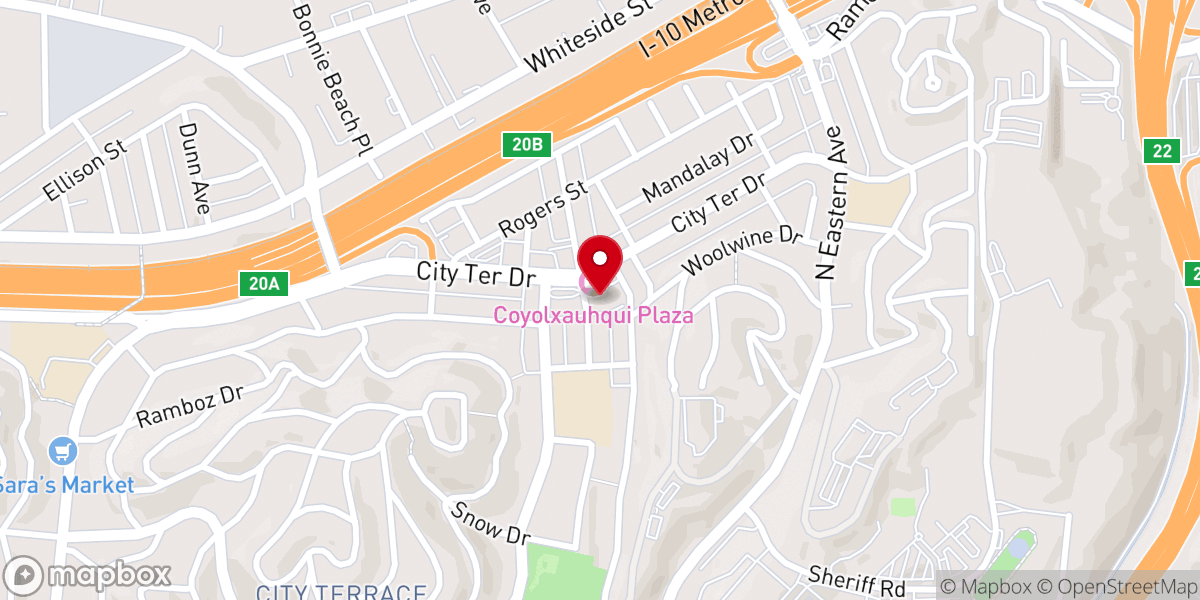 Map showing location of New Hope Ministries